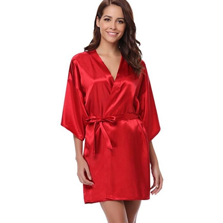 Mini Satin Robe