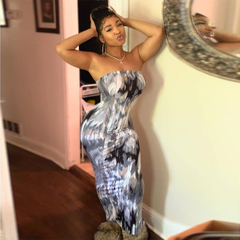 Tie-Dye Tube Dress