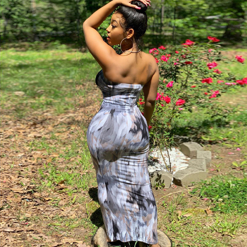 Tie-Dye Tube Dress