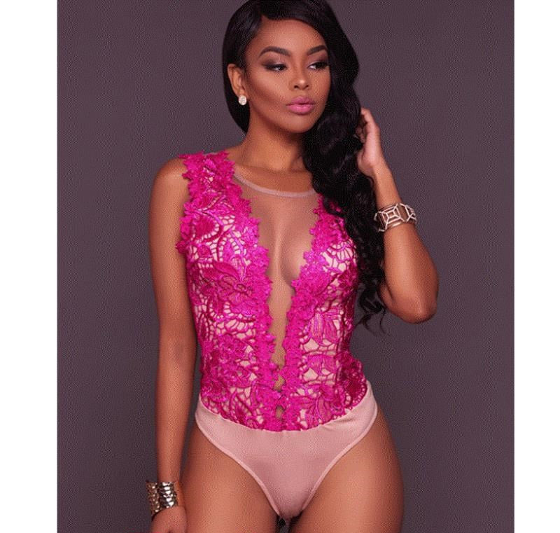 Lace Sleeveless Bodysuit