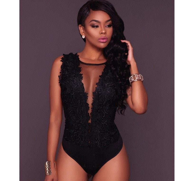 Lace Sleeveless Bodysuit