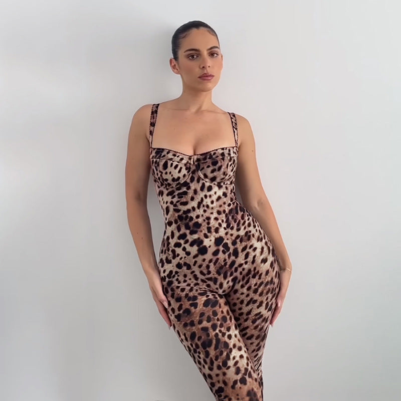 Leopard Print Jumpsuit